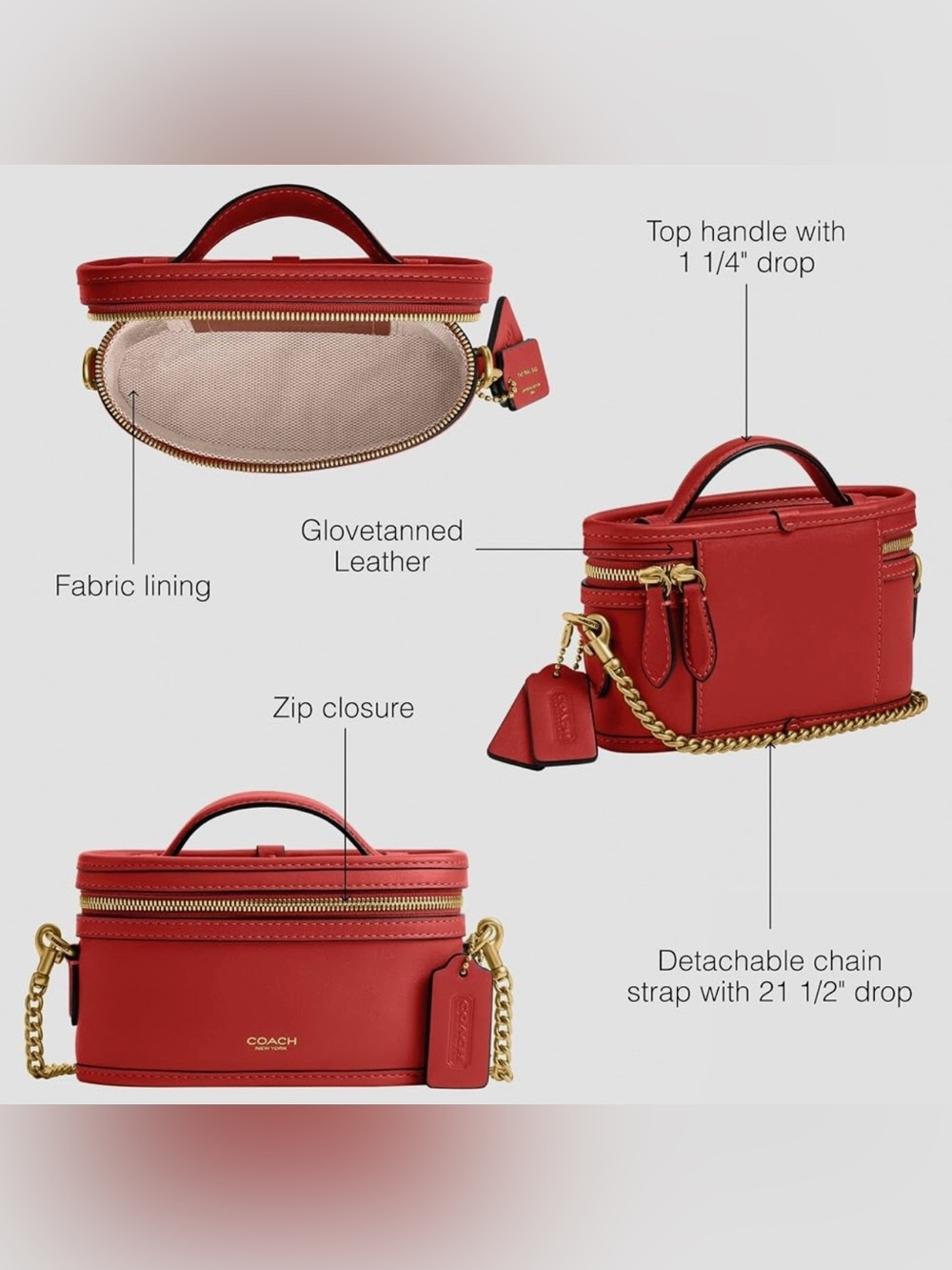 New Coach Trail Bag 15 Satchel Bag - Picture 13 of 13
